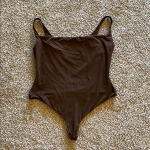 SKIMS brown bodysuit